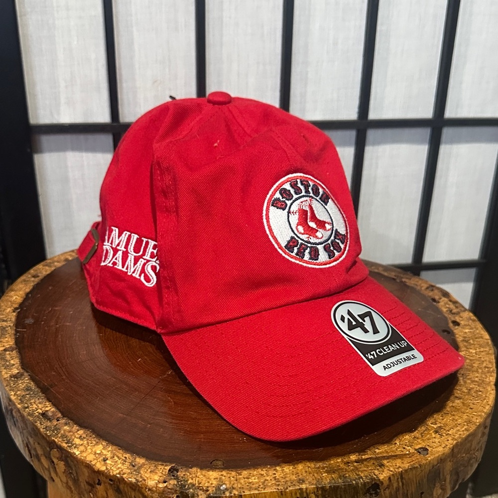 Red Boston Red Sox Samuel Adam’s NEW Baseball Cap by '47 Adjustable Promo